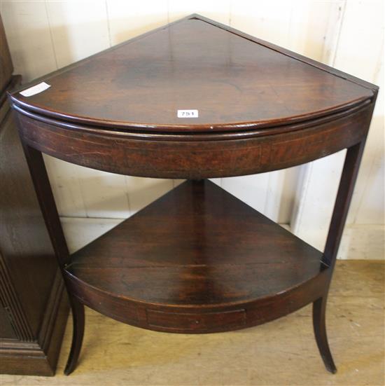 Georgian mahogany 2-tier washstand